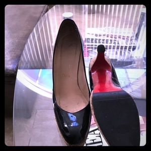 Christian Louboutin Cork Patient Black Leather 39